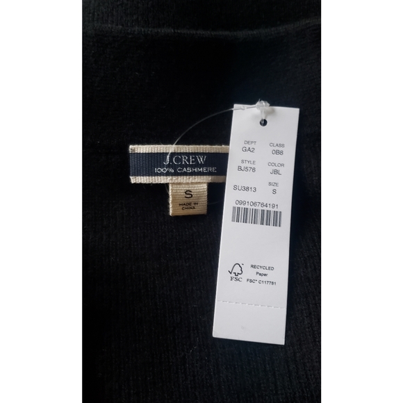1. J.Crew Featherweight cashmere collared short-sleeve sweater - Picture 8 of 8